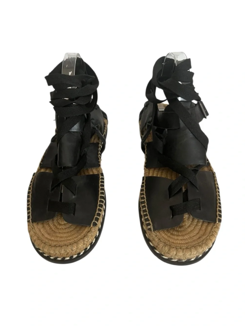 Matisse Gladiator Black Lace Up Espadrilles Sandals Size 10M - Picture 4 of 11
